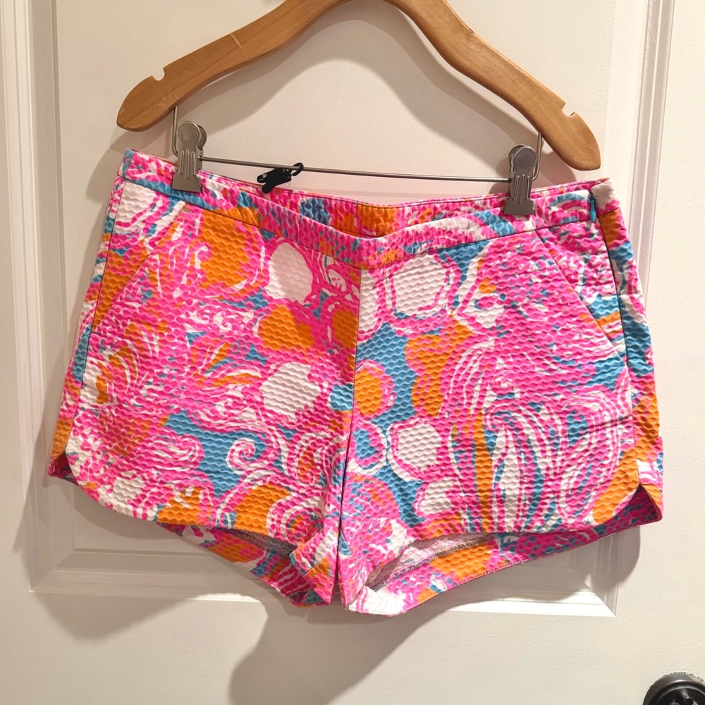 Lilly Pulitzer Pink, Orange & Blue Printed Shorts